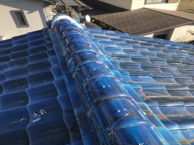 棟瓦補修施工後