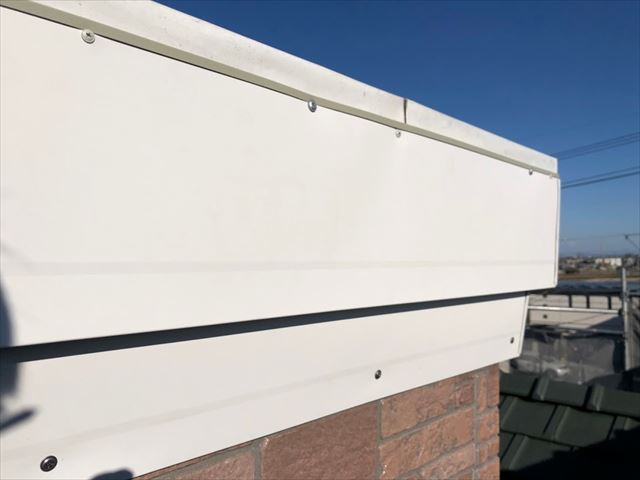 化粧煙突の板金工事