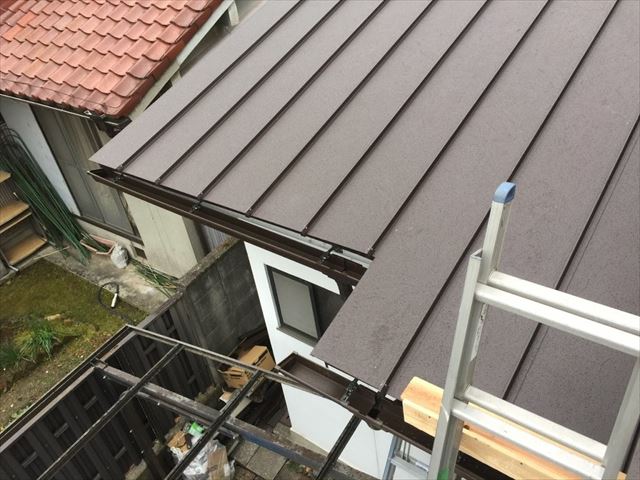 かわら棒(トタン)のカバー工事