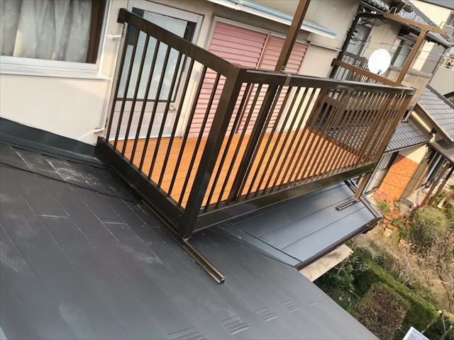 完工後にベランダ設置