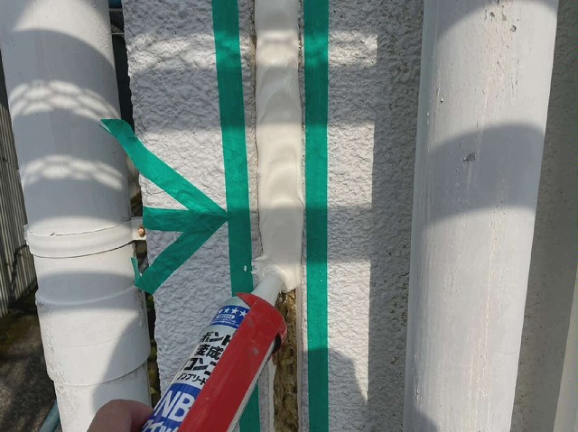 ALC外壁コーキング打ち替えで新規コーキング材の充填