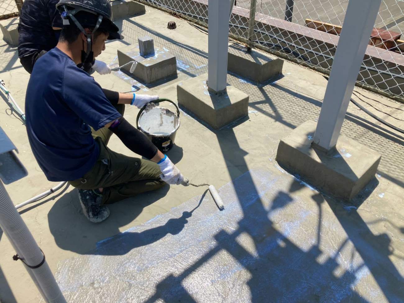 トップコートを塗布