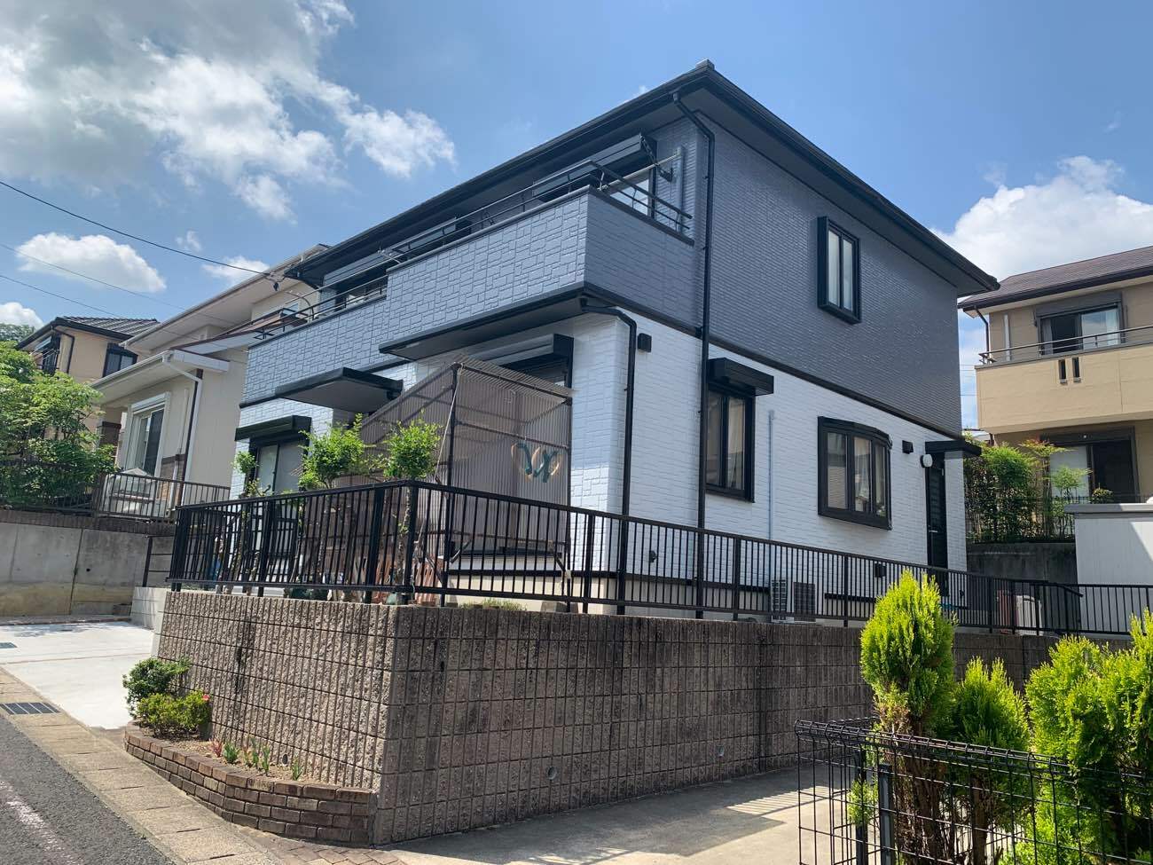 外壁塗装工事完成後の外観