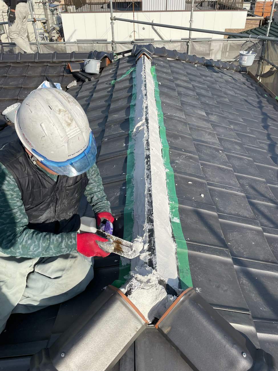 南蛮漆喰を施工