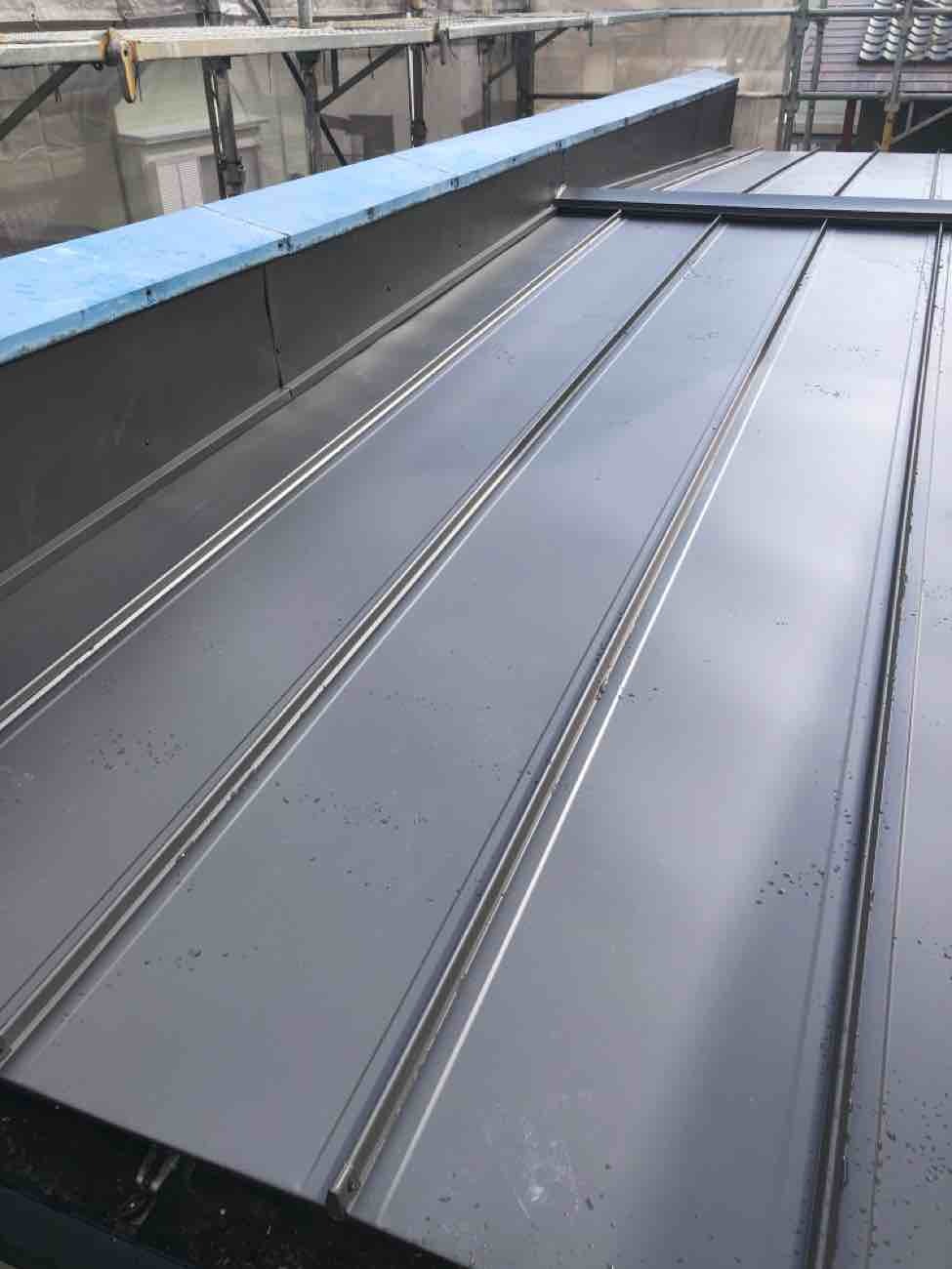 パラペットの板金施工