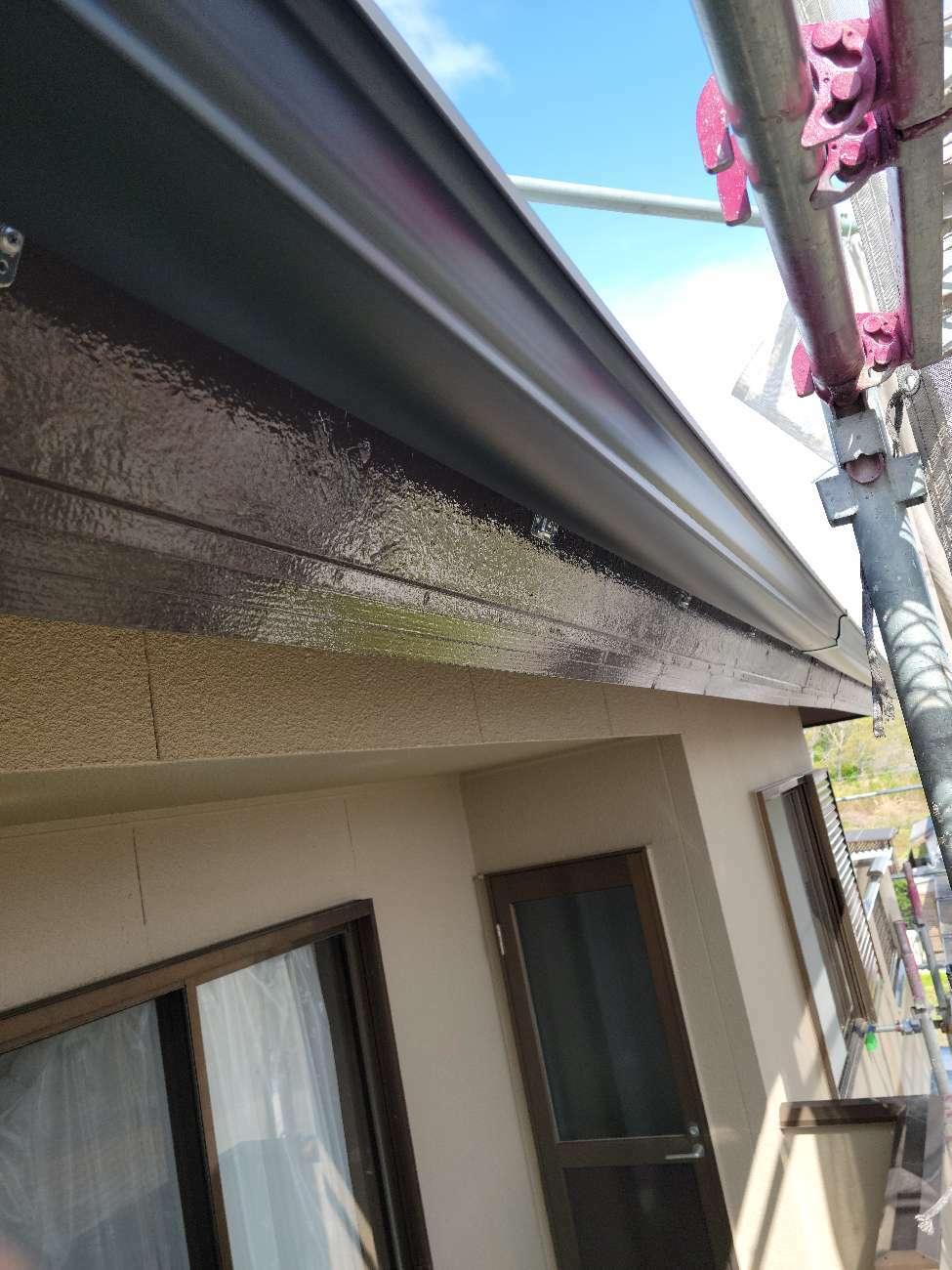 軒樋の取り付け