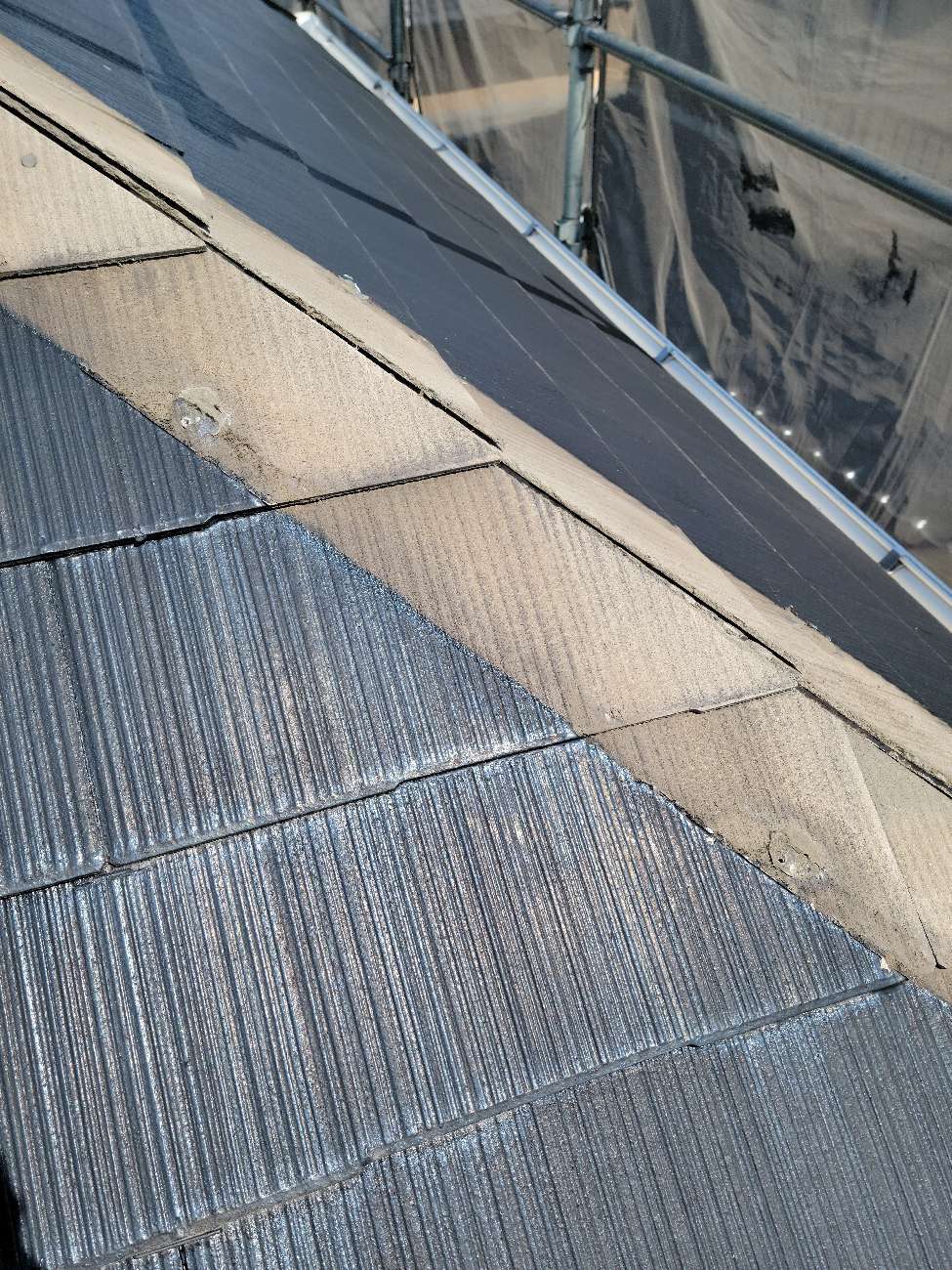 棟板金撤去作業