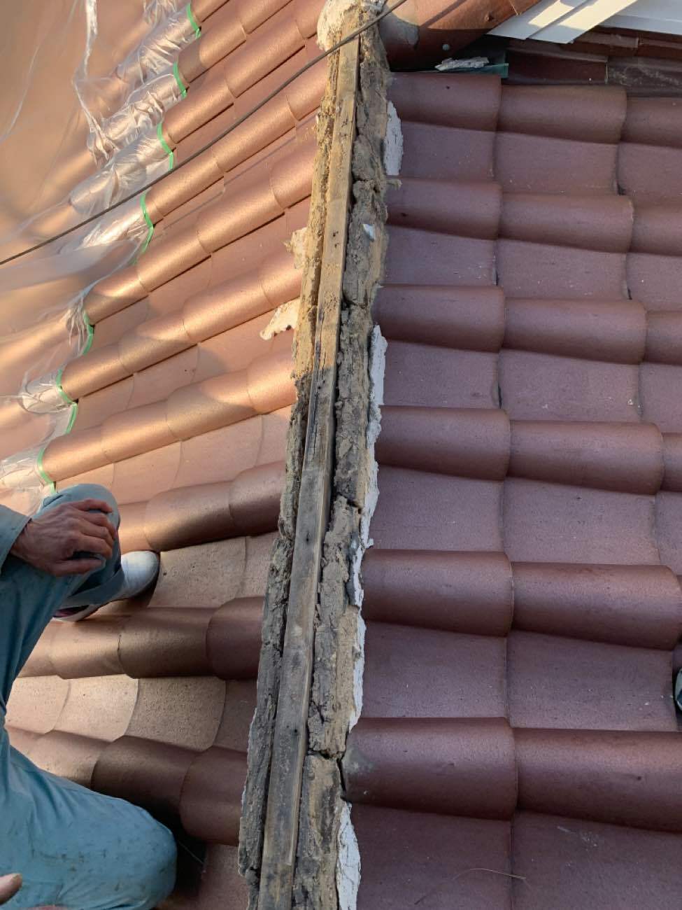 棟瓦取り直し工事