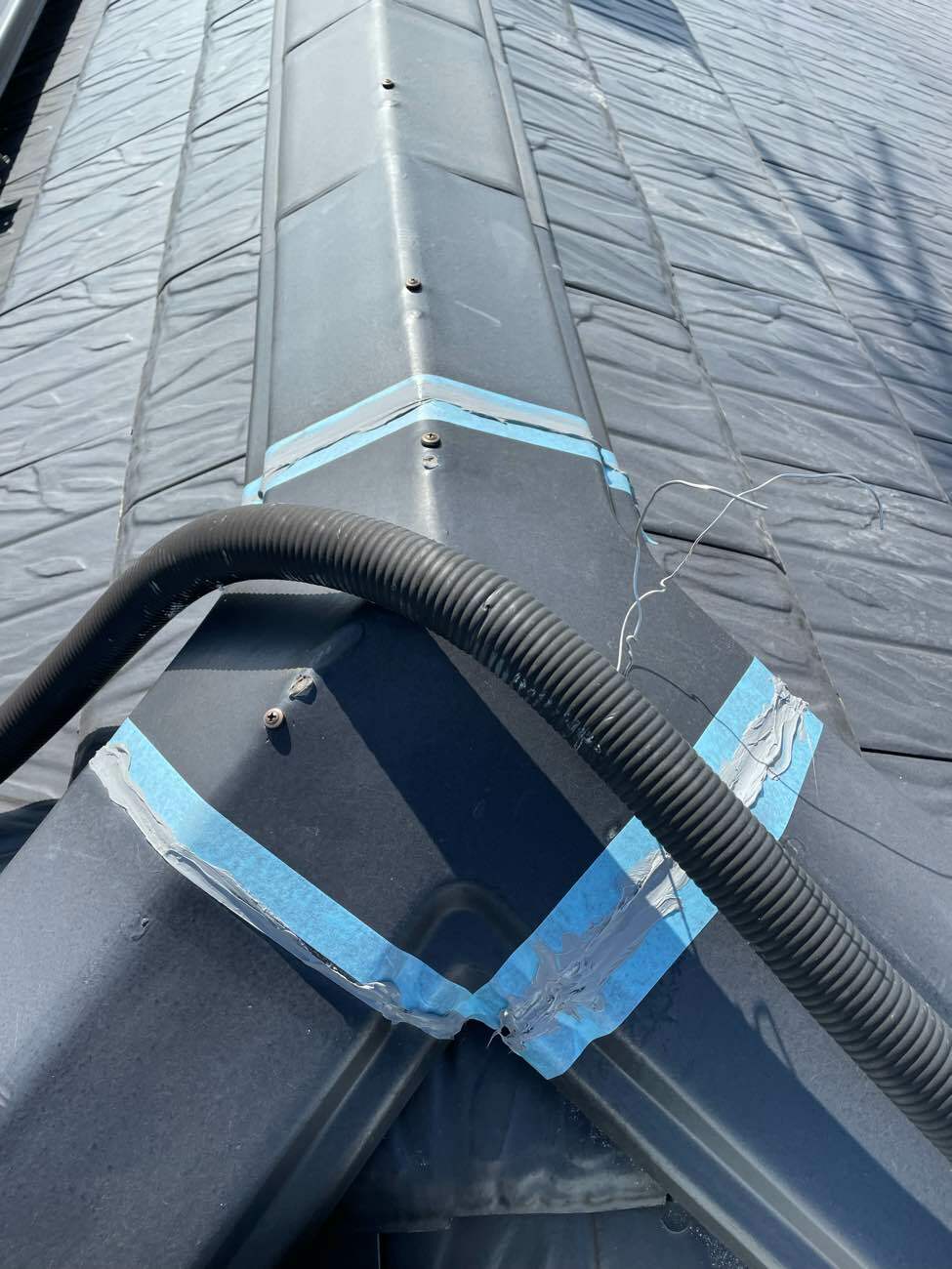 コーキングを充填