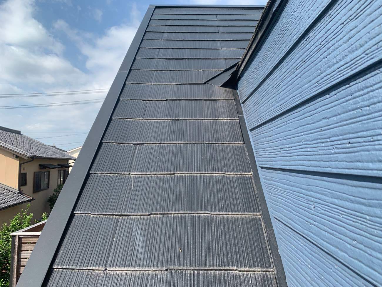 屋根とドーマー部分の取り合い