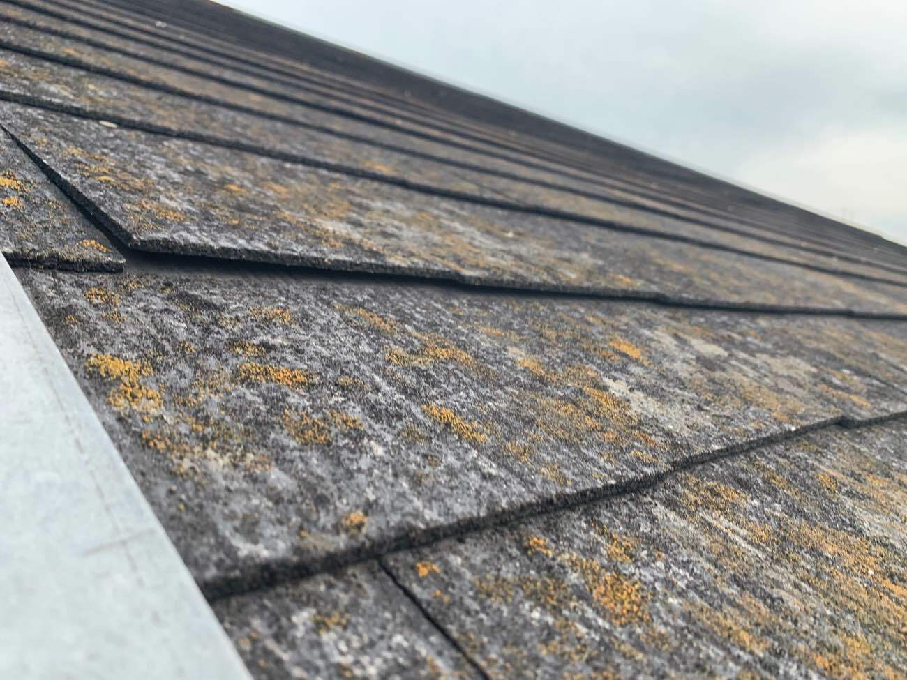 色褪せやサビが目立つ屋根