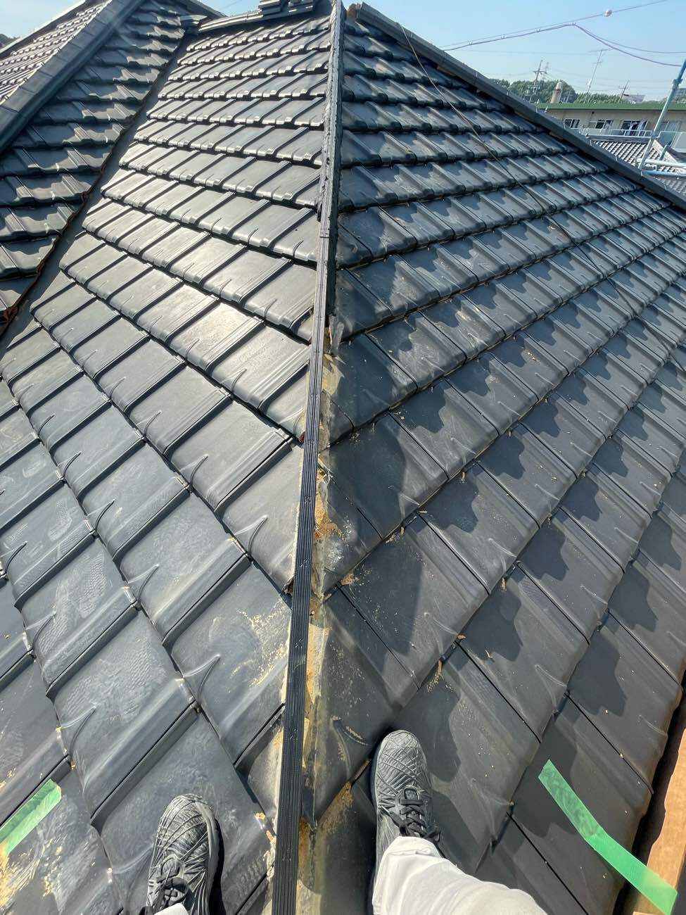 樹脂製垂木を設置