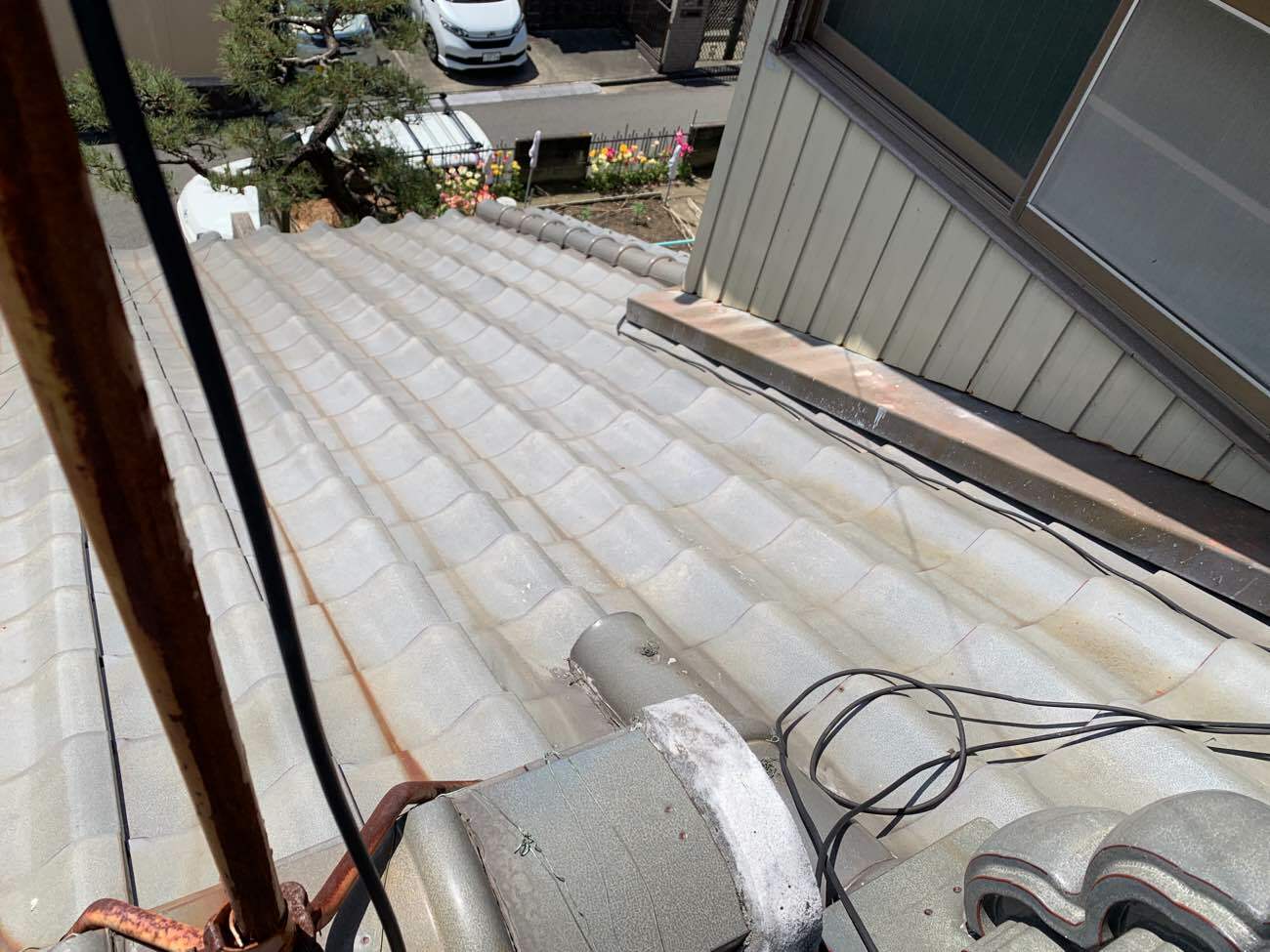 屋根の金属分のサビ