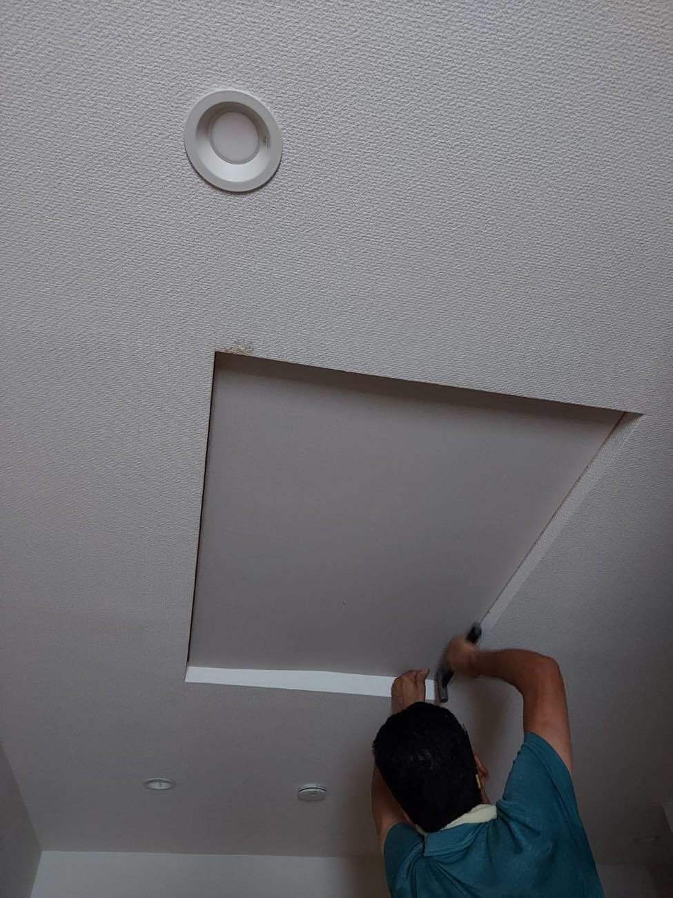 化粧ボードのはめ込み