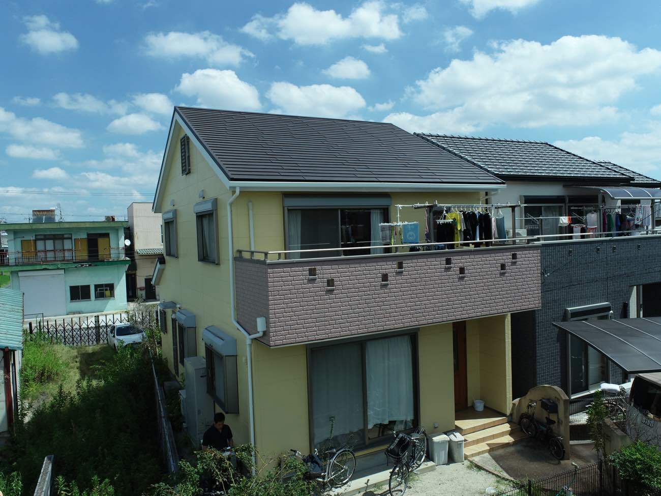 施工後の屋根の様子