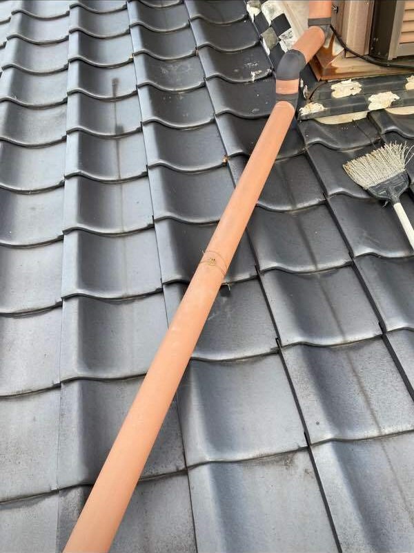 補修後の屋根の清掃