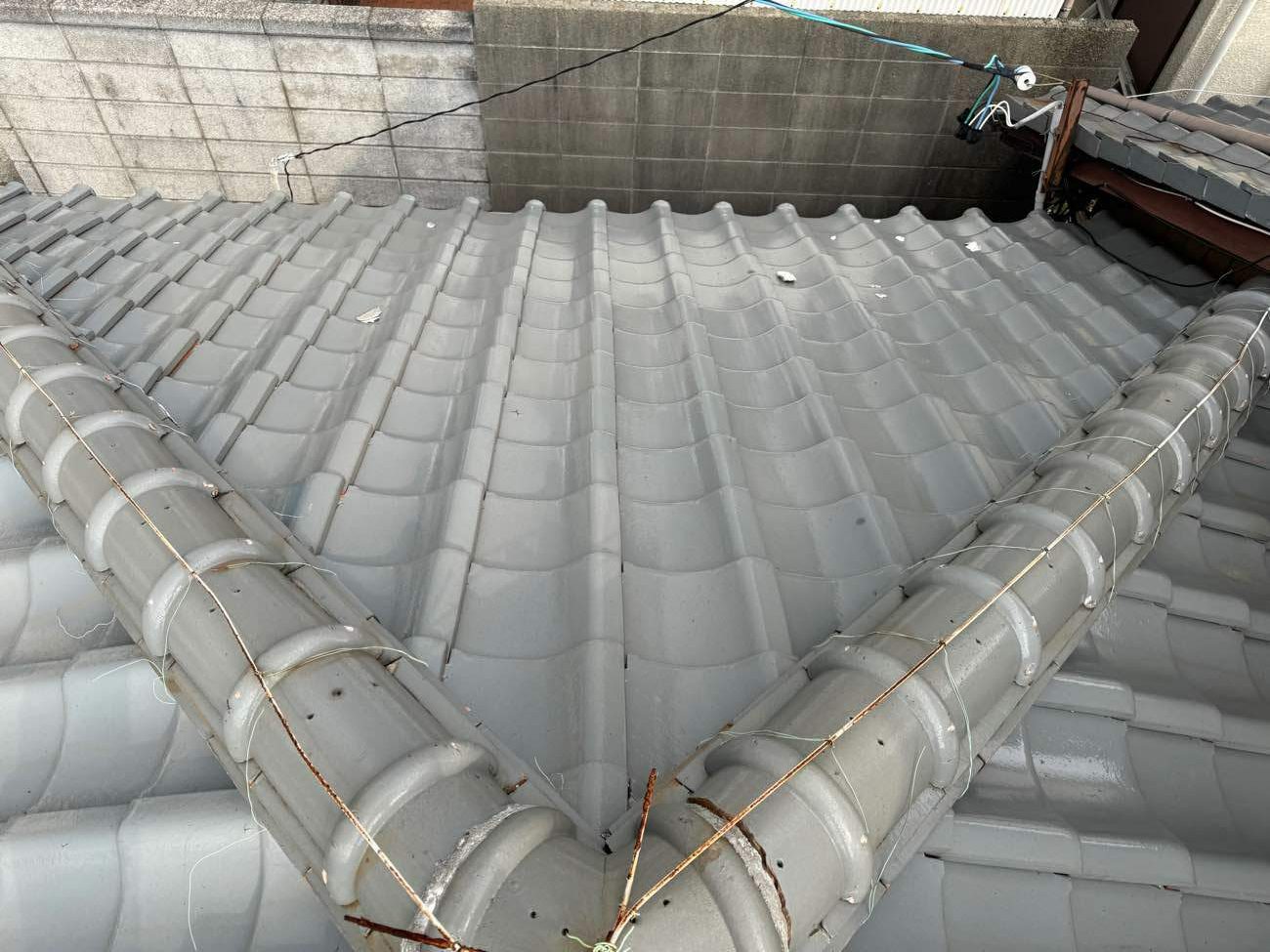 漆喰の剥がれ落ち