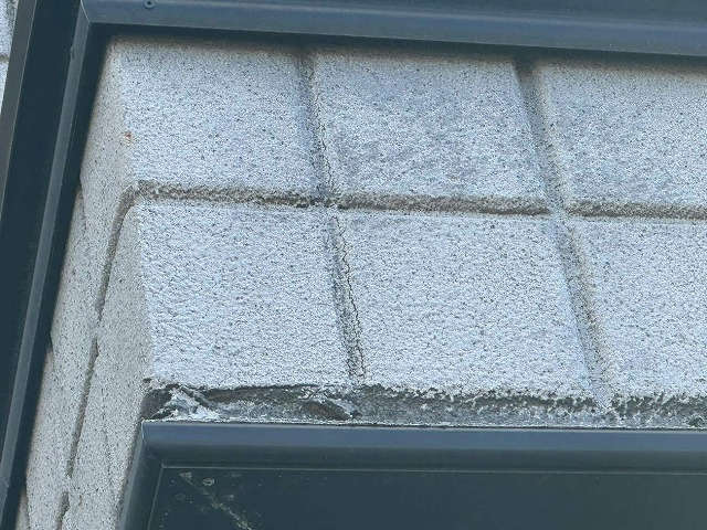 コーキングが痩せたALC外壁