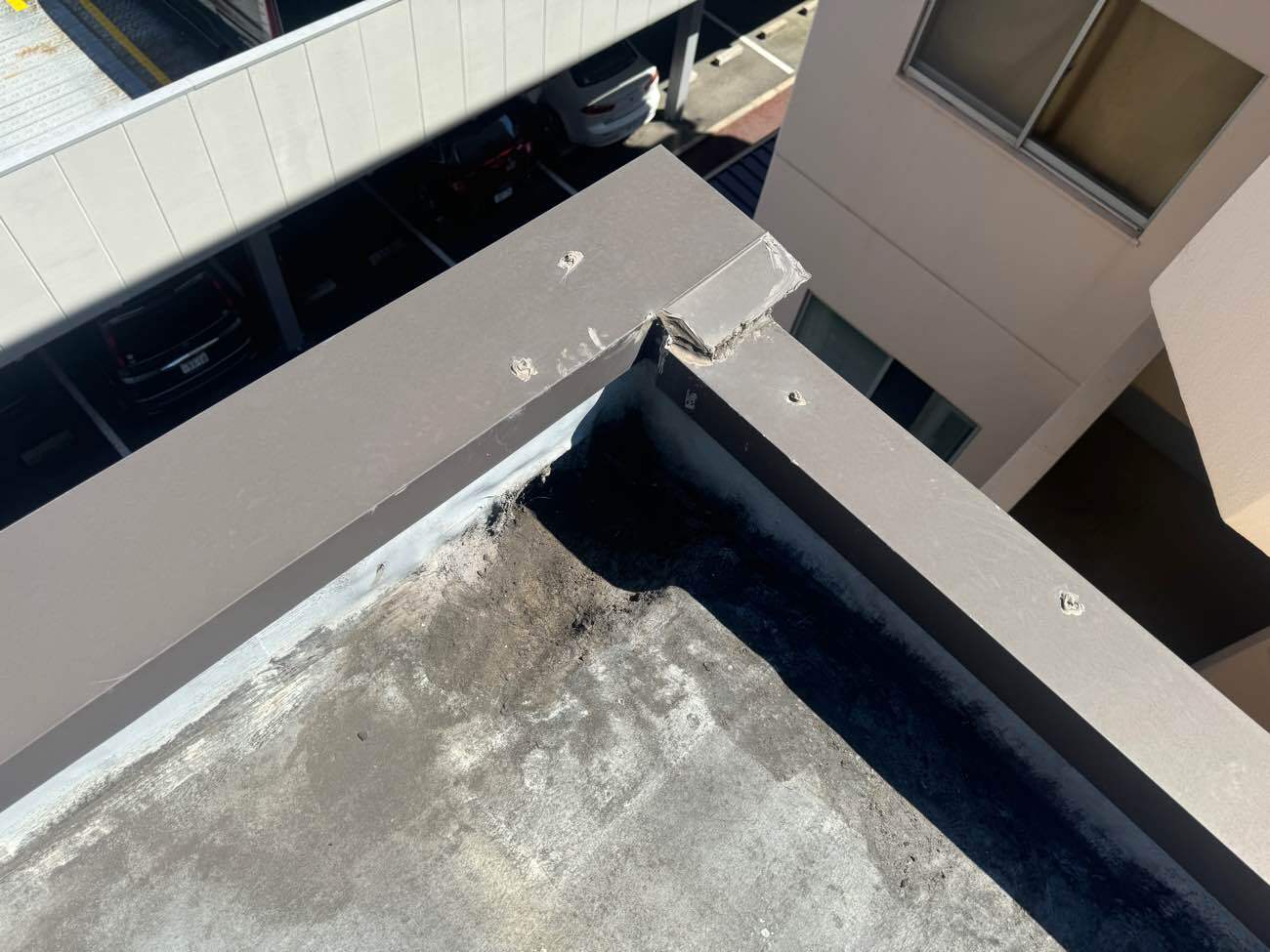 笠木の劣化状況