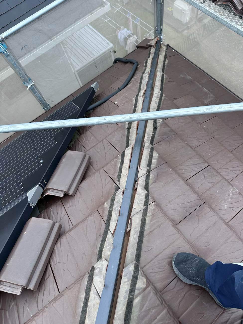 樹脂製の土台が入った状態