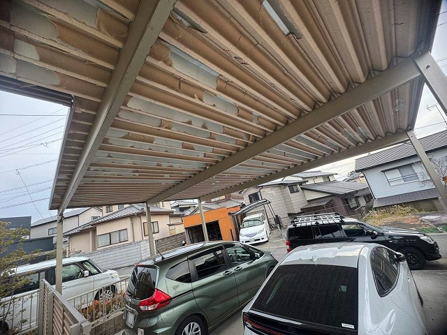 ペフの劣化がわかる屋根