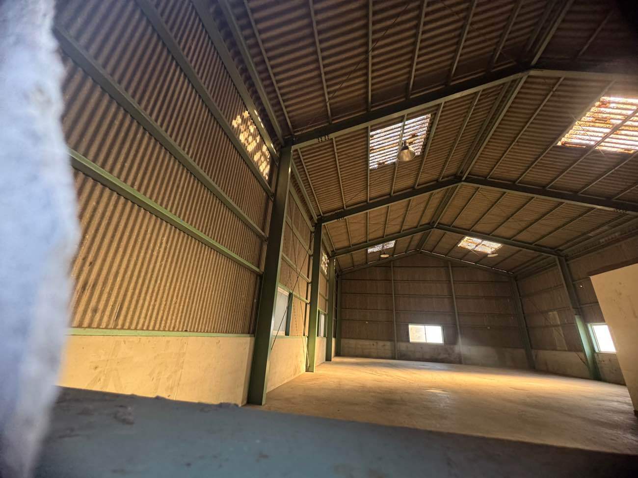 明り取り屋根の様子