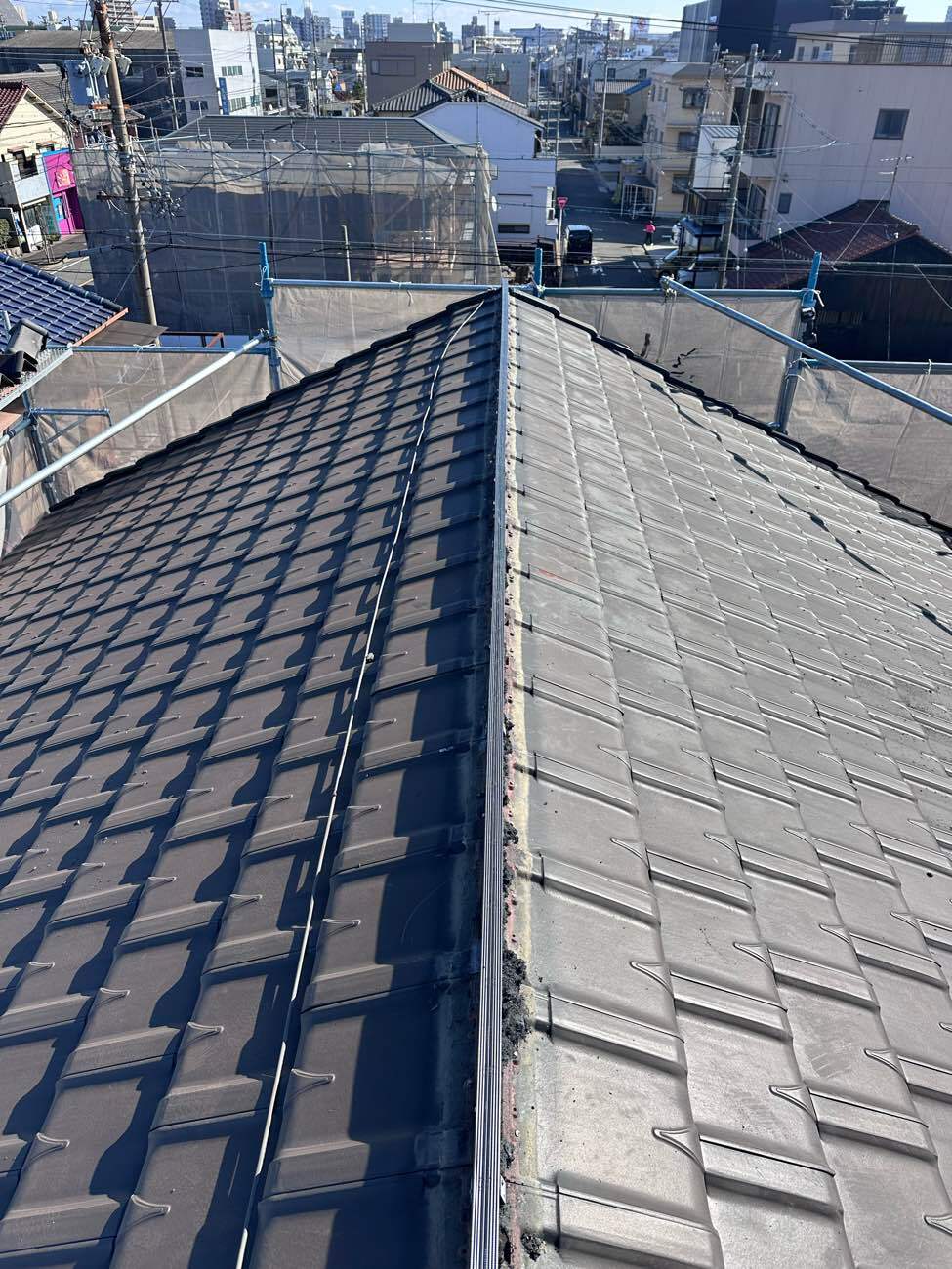 樹脂製垂れ木を設置