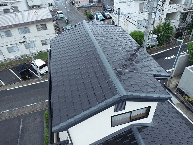 住宅屋根の無料点検で確認した平板瓦屋根の劣化状況