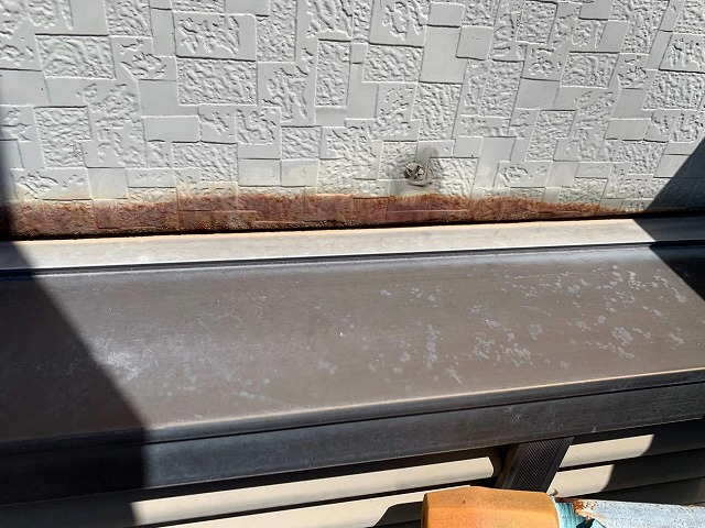 金属サイディングの本体にサビが発生