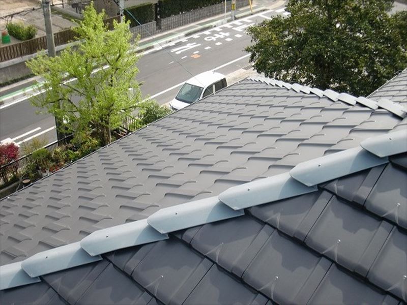 屋根の全景