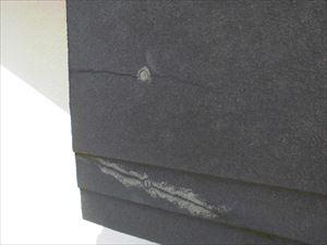 破風板ヒビ割れ