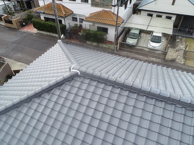 施工後の上空写真