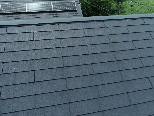 コロニアルクァッド仕上げの住宅の屋根調査