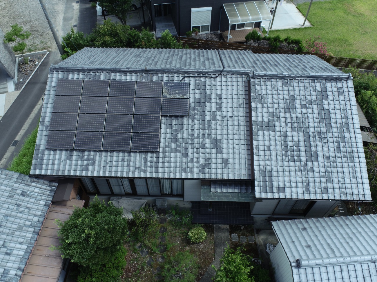 ドローンで見た屋根の