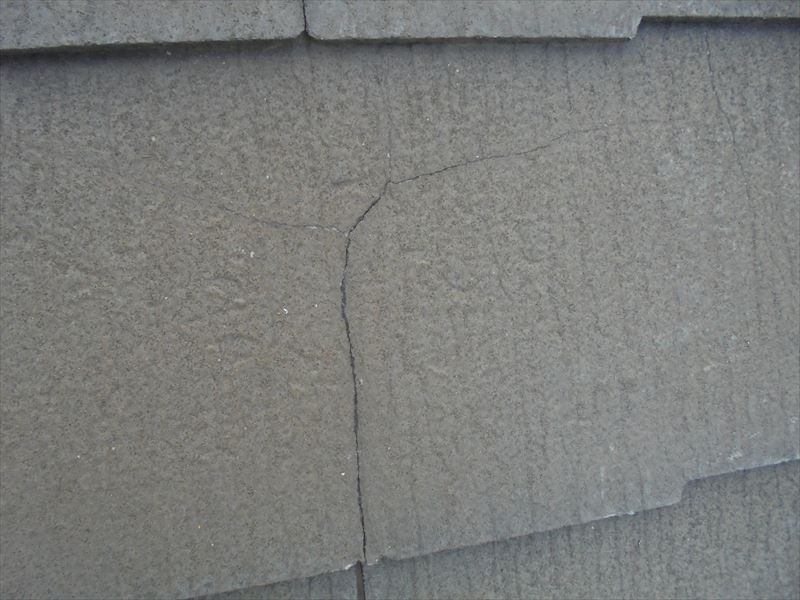 スレートの割れ