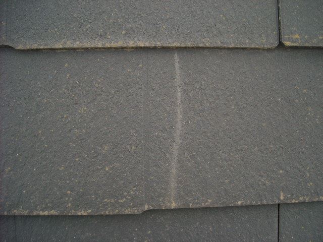 スレートのひび割れ