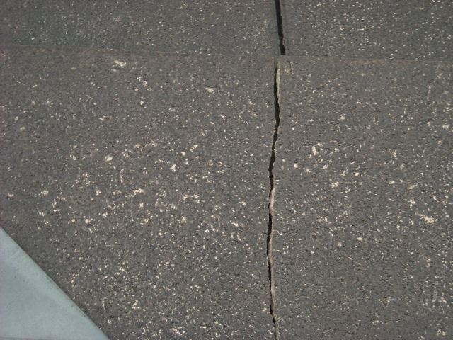 スレートの割れ