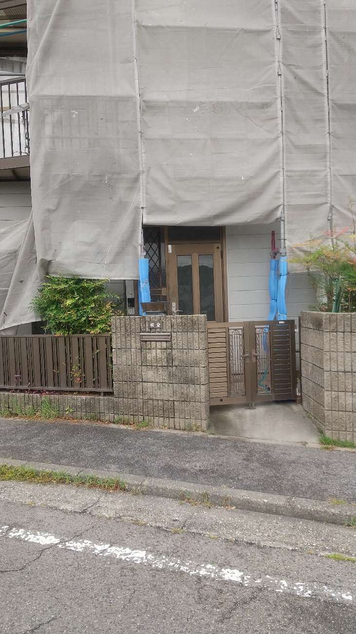 足場のメッシュシート