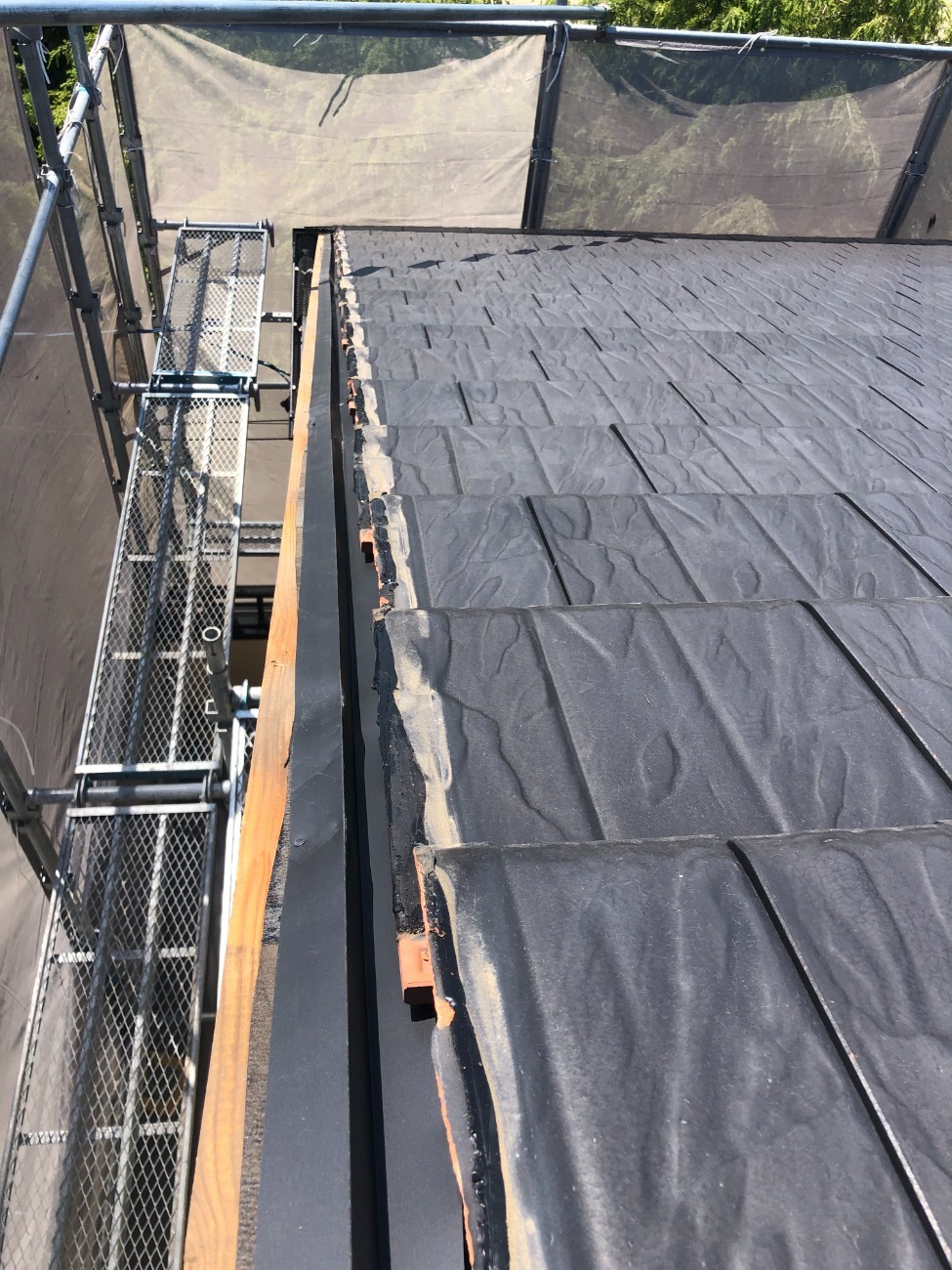 ケラバ部の板金交換