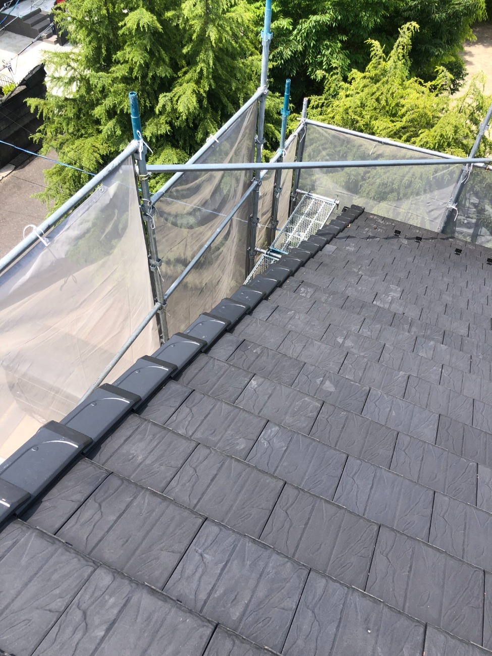 ケラバの板金交換工事完了