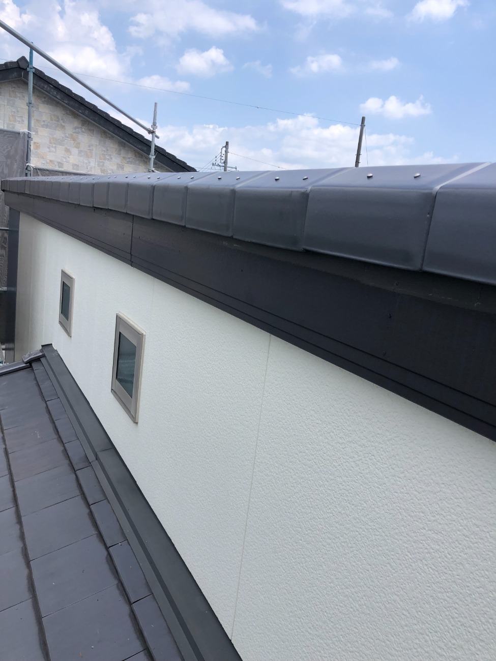 棟瓦への交換完了