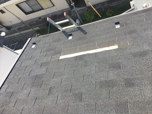 シングル材の屋根