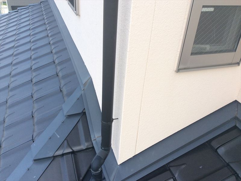 平板瓦　下屋根