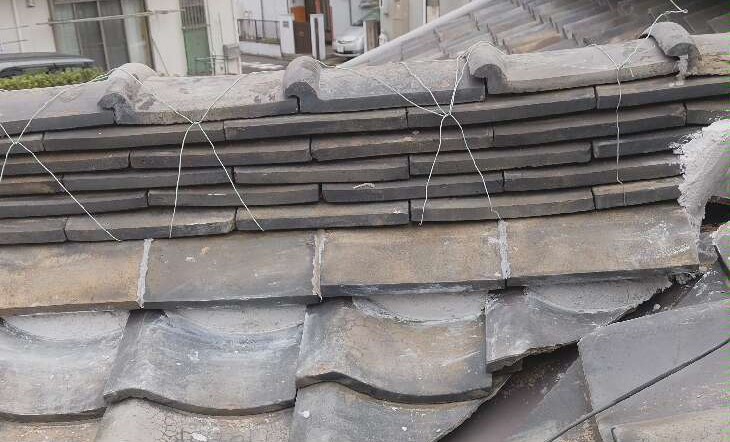 漆喰の詰め直し