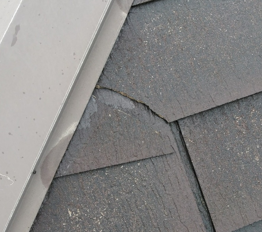 スレートの割れ