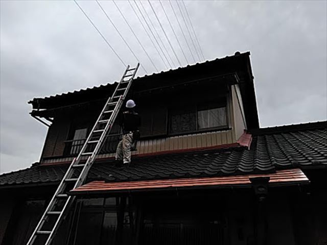 漆喰、庇板金、雨樋交換