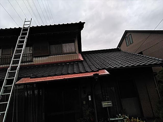 漆喰、庇板金、雨樋交換