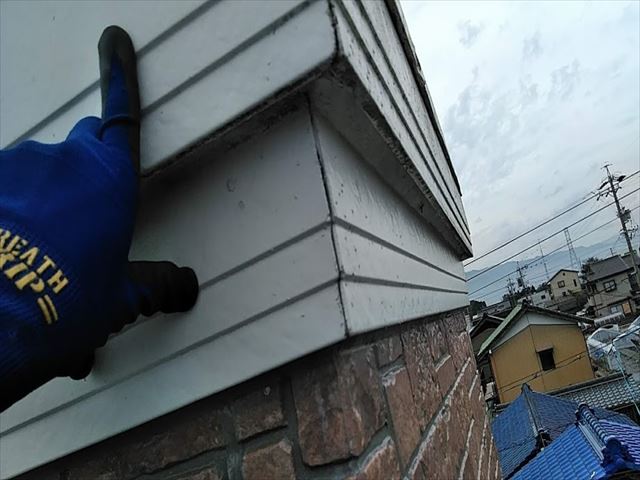 化粧煙突の板金工事