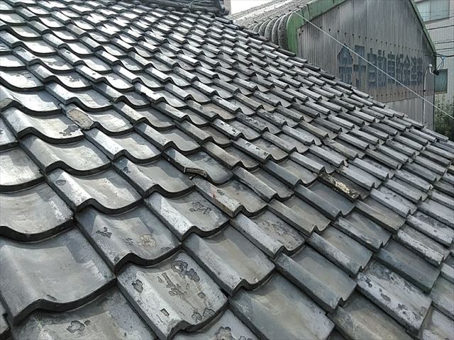 瓦の葺き替え施工前