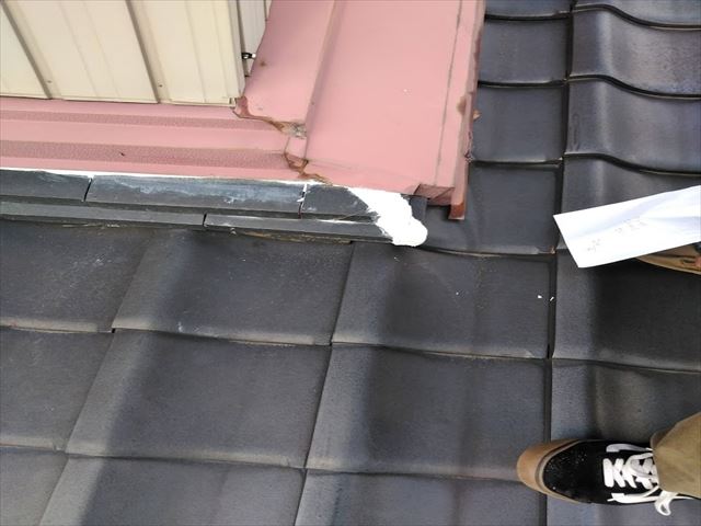 漆喰、庇板金、雨樋交換